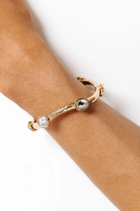 Cocktails And Cheers Stretch Bracelet in Clear sold by Impressions