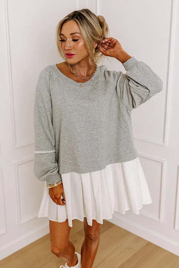 Cool Breeze Mini Dress in Grey sold by Impressions product image thumbnail 5