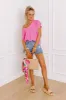 Sunny Smiles Knit Top in Bubblegum Pink sold by Impressions