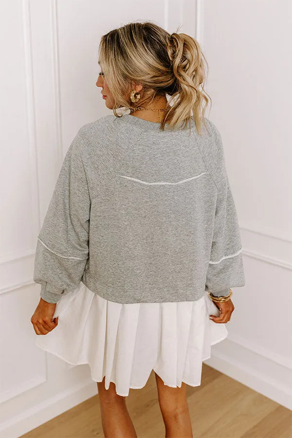 Cool Breeze Mini Dress in Grey sold by Impressions product image thumbnail 4