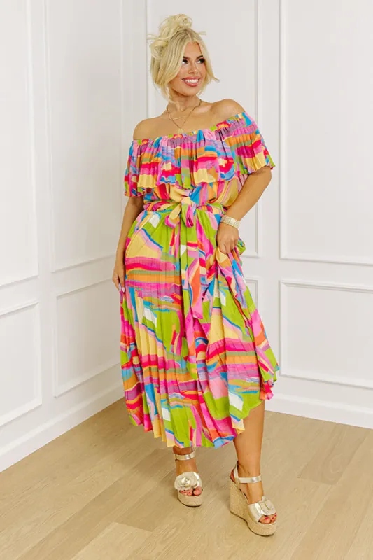 Antigua Vacay Pleated Midi Curves sold by Impressions