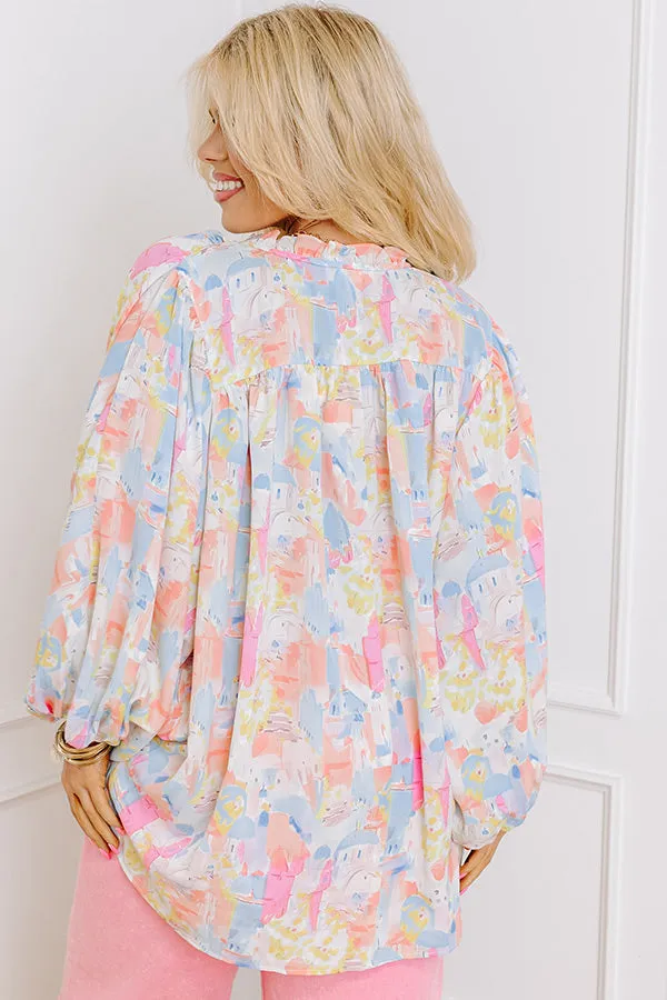 Cityscape Splendor Shift Top in Pink Curves sold by Impressions product image thumbnail 3