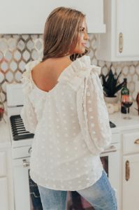 Romantic In Rome Shift Top In Cream sold by Impressions