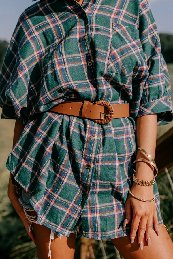 Chic And Sensible Faux Leather Belt In Camel sold by Impressions product image thumbnail 2