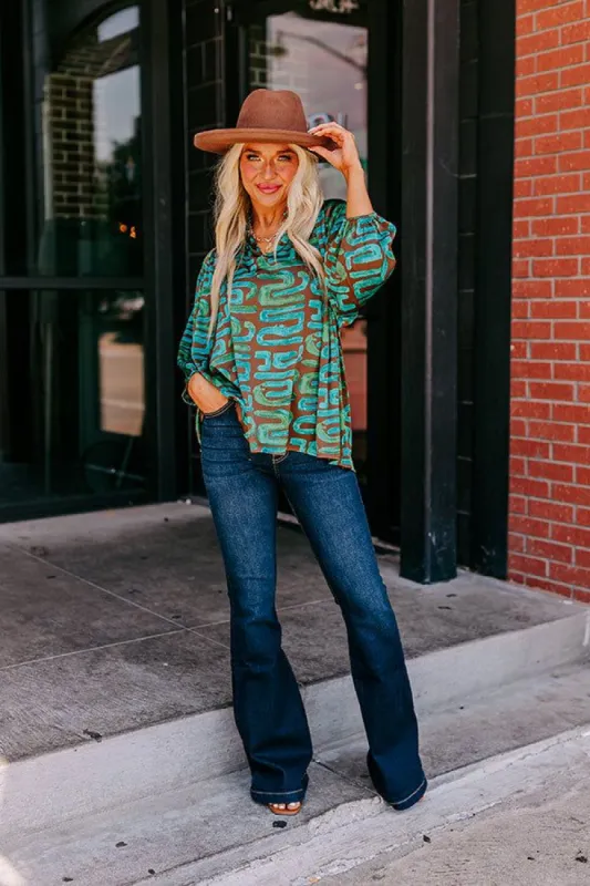 Love And Luxury Shift Top in Brown sold by Impressions