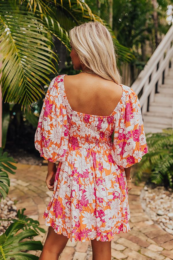 Whispering Muse Floral Smocked Mini Dress sold by Impressions product image thumbnail 3