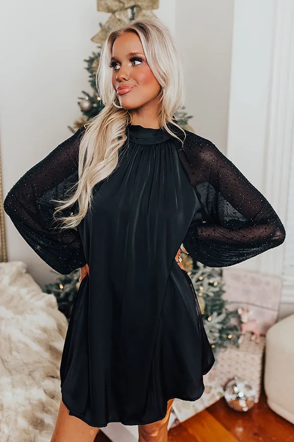 A Night In Paris Embellished Dress In Black sold by Impressions