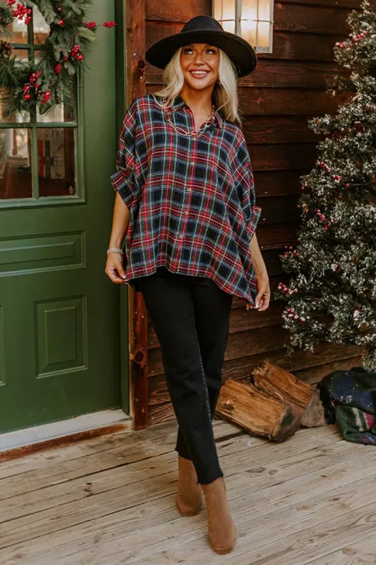 So Plaid You're Mine Button Up in Black sold by Impressions