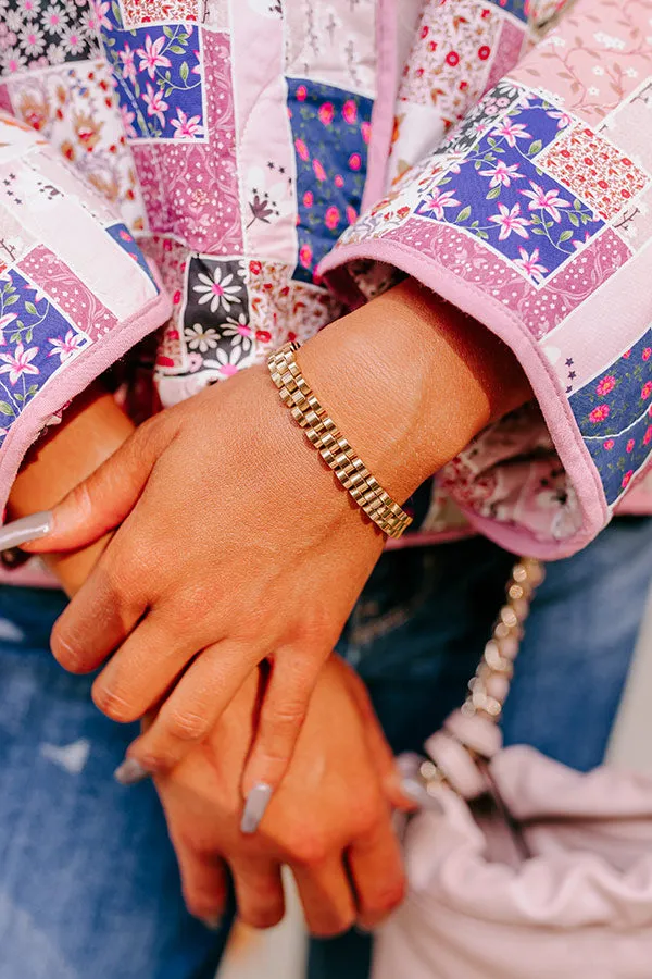 Cocktails and Chit Chat Watchband Bracelet sold by Impressions