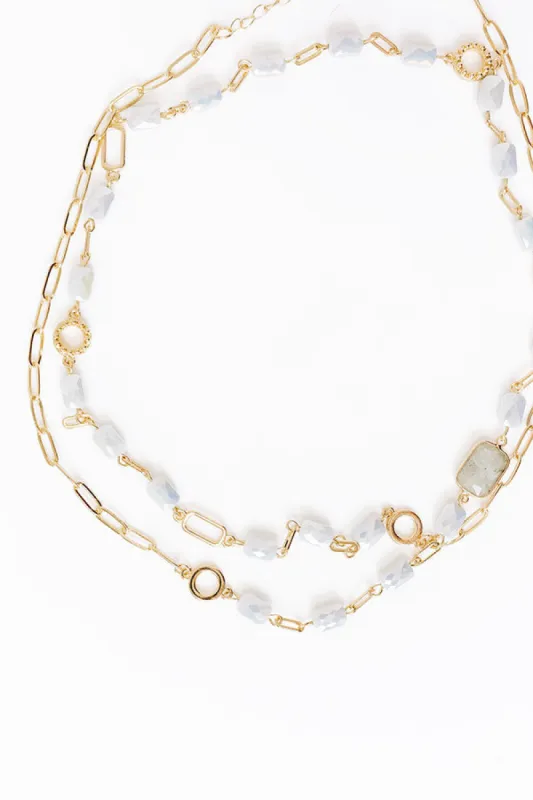 All The Glam Necklace in Grey sold by Impressions