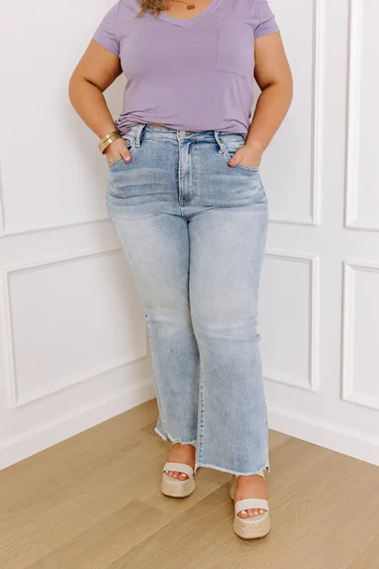Risen Wesley High Waist Crop Flare Curves sold by Impressions