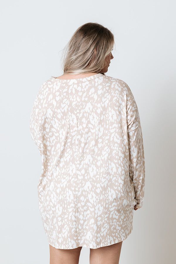 Cute Mood Shift Top In Iced Latte Curves sold by Impressions product image thumbnail 4