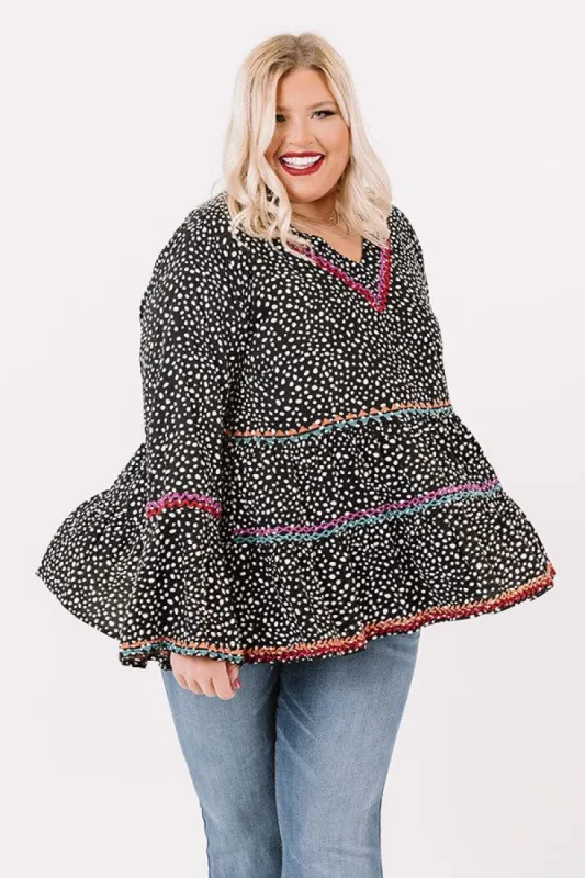 Rare Find Embroidered Shift Top  Curves sold by Impressions