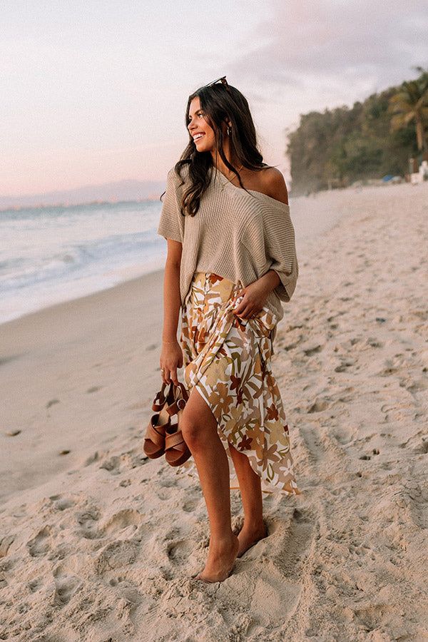 Vacation Vision Floral Skirt sold by Impressions