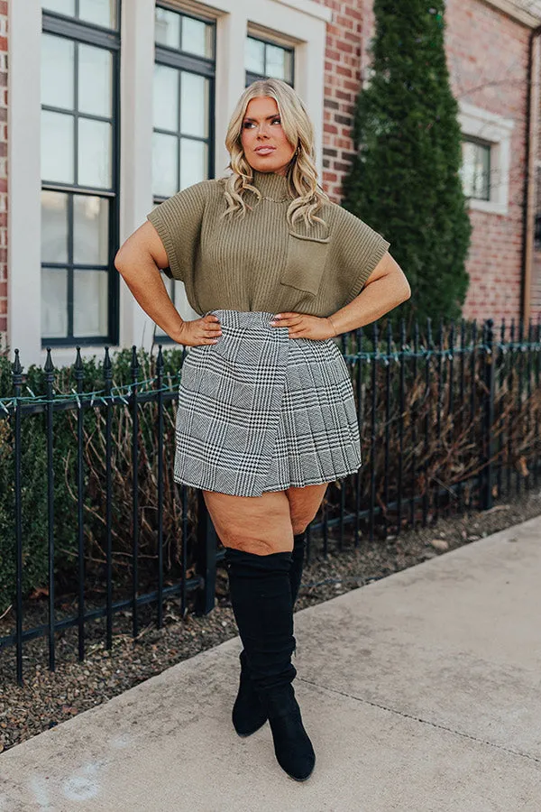 Sharp Witted Sweater Top In Olive Curves sold by Impressions product image thumbnail 2