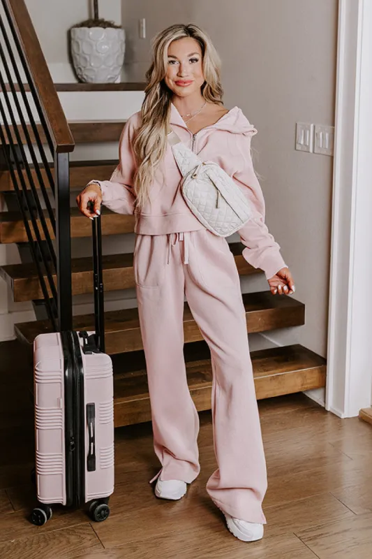 Coffee Run Cutie Straight Leg Pants in Pink sold by Impressions