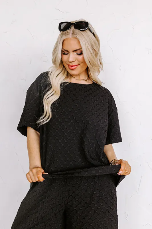 Martinis In Manhattan Jacquard Shift Top Curves sold by Impressions