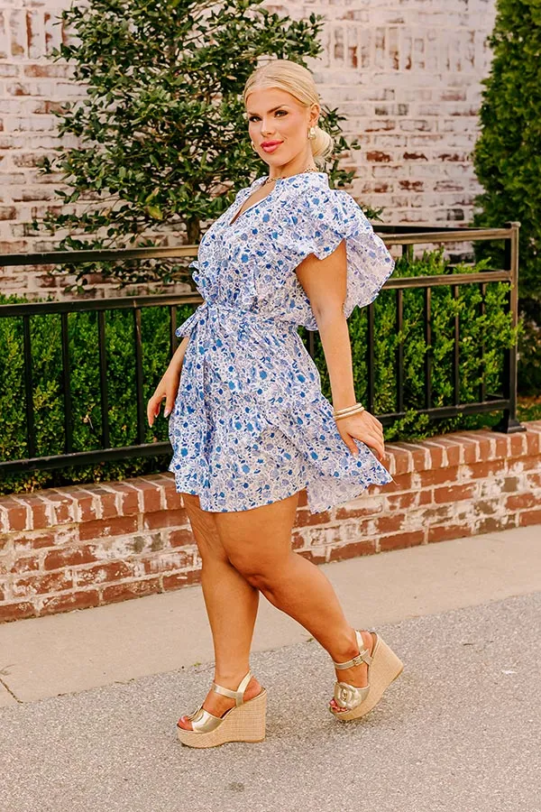 Versailles Garden Ruffle Mini Dress Curves sold by Impressions product image thumbnail 4