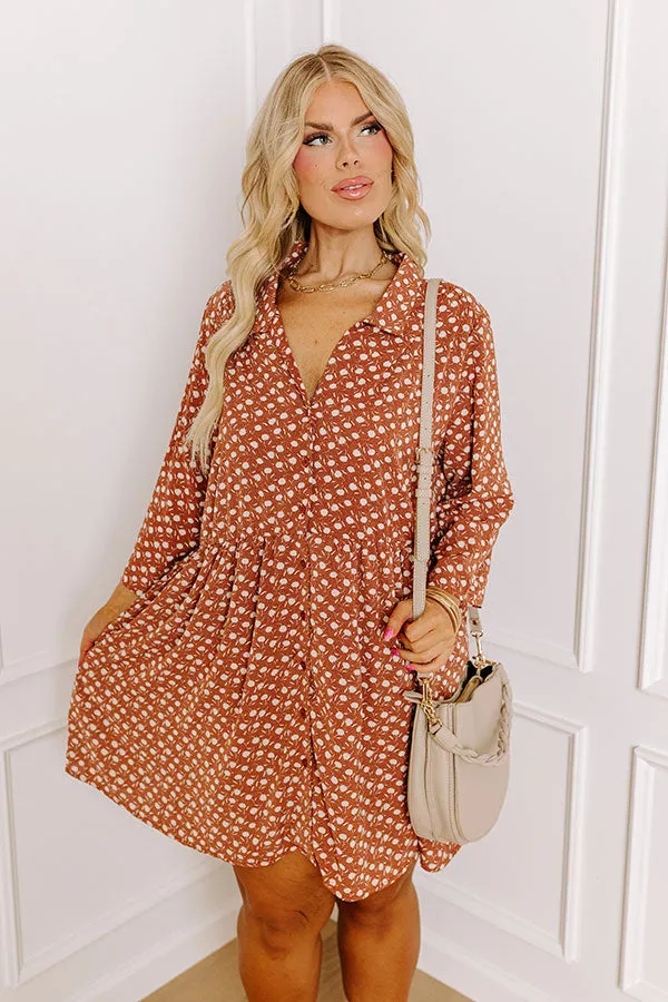 Cherry Mood Tunic Dress In Camel Curves sold by Impressions product image thumbnail 5