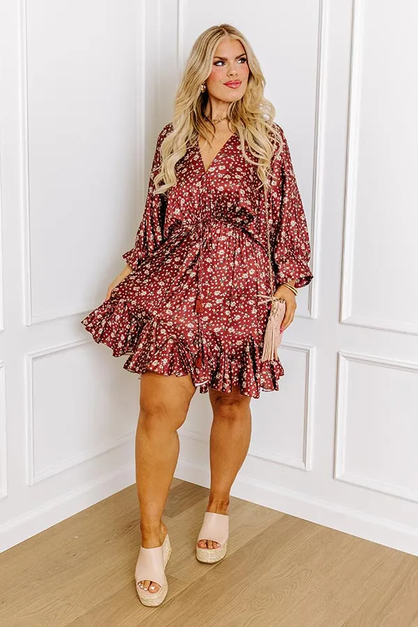 Simply Carried Away Floral Mini Dress Curves sold by Impressions product image thumbnail 5