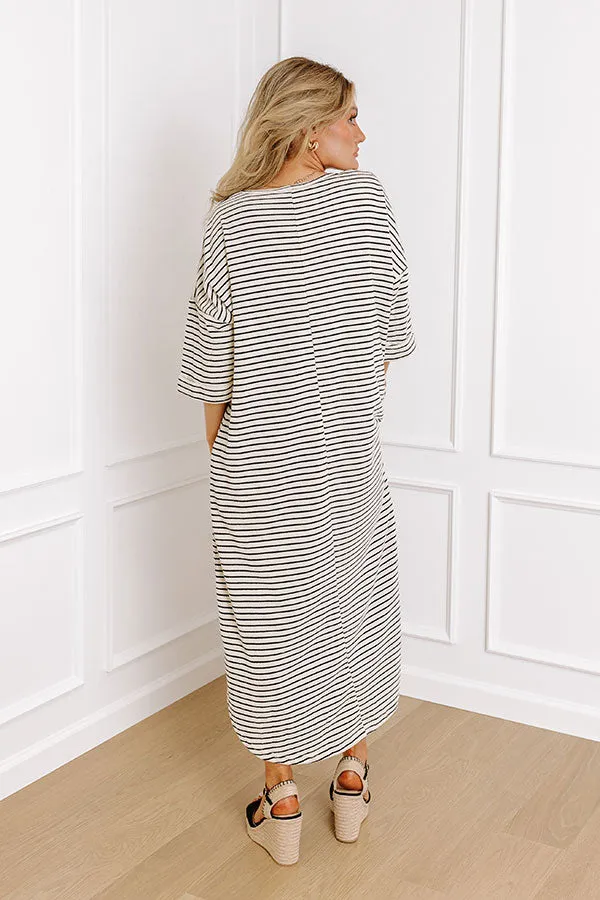 Beach Day Terry Cloth Stripe Maxi in Cream sold by Impressions product image thumbnail 4