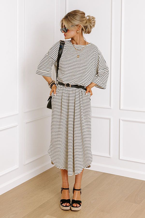 Beach Day Terry Cloth Stripe Maxi sold by Impressions