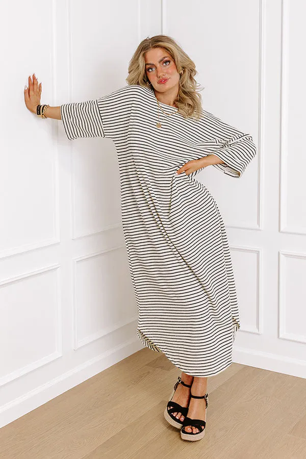 Beach Day Terry Cloth Stripe Maxi in Cream sold by Impressions product image thumbnail 5