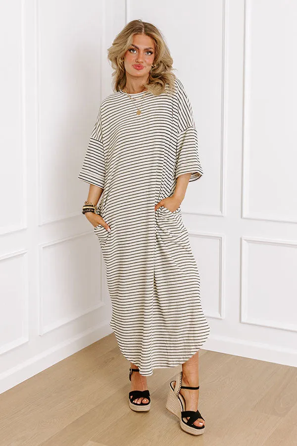 Beach Day Terry Cloth Stripe Maxi in Cream sold by Impressions product image thumbnail 2