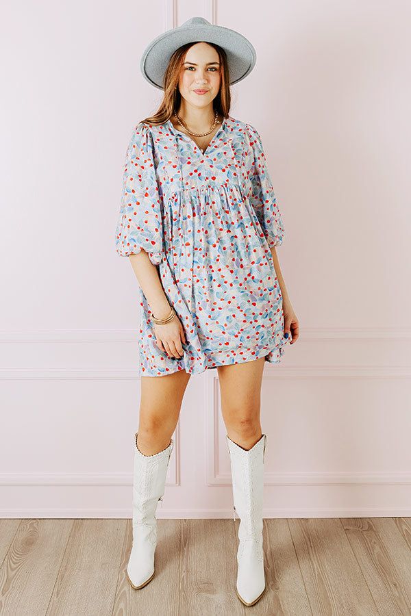 Tea Garden Babydoll Dress in Sky Blue sold by Impressions product image thumbnail 2