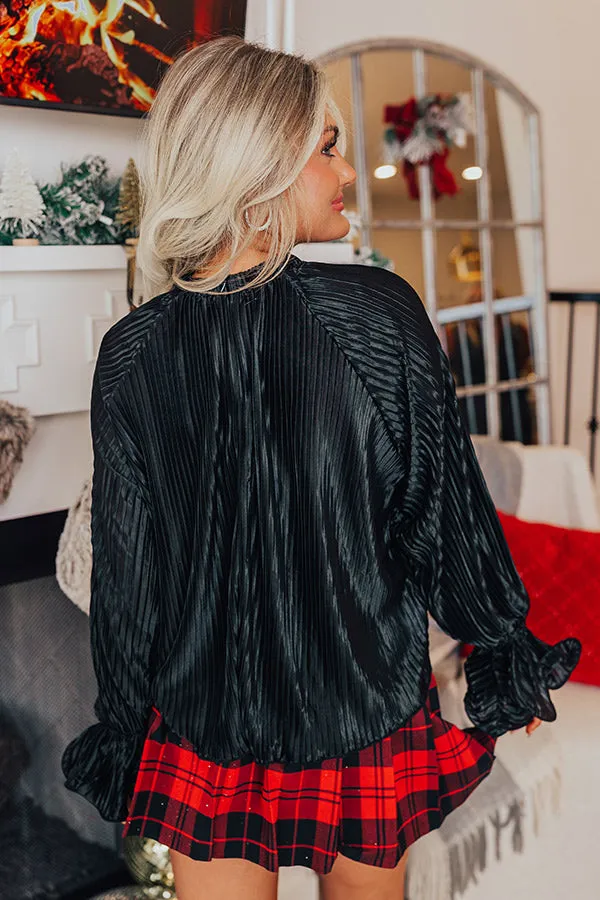 Found Your Love Pleated Top In Black sold by Impressions product image thumbnail 5