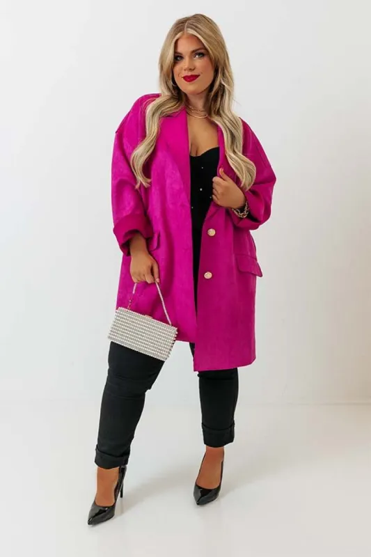 Fun Night Out Faux Suede Jacket Curves sold by Impressions