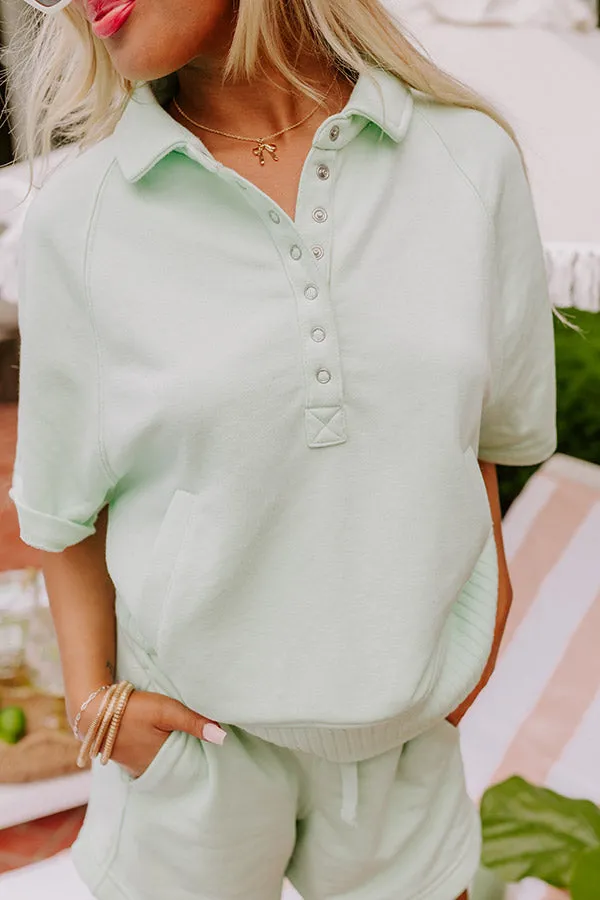 Casual Ease Sweatshirt in Mint sold by Impressions product image thumbnail 5