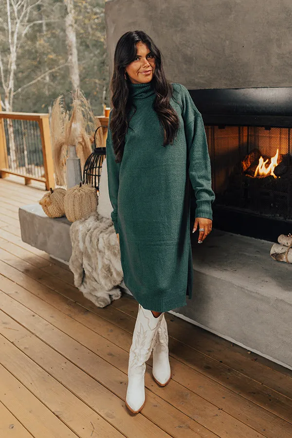 Fate Would Have It Sweater Dress In Hunter Green sold by Impressions product image thumbnail 4