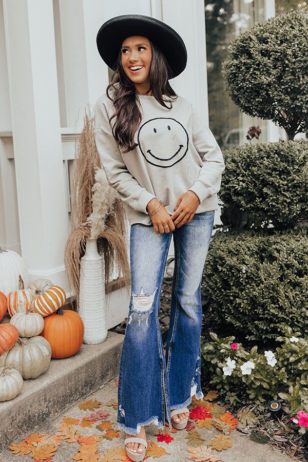 Kind Smile Sweatshirt In Grey sold by Impressions product image thumbnail 5