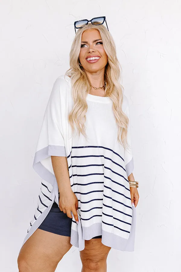 Dockside Cutie Knit Shift Top in Ivory Curves sold by Impressions