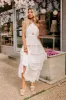 Beloved Bliss Tiered Maxi Dress in Ivory sold by Impressions