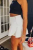 The Lana High Waist Denim Skort in Ivory sold by Impressions