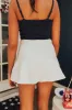 The Lana High Waist Denim Skort in Ivory sold by Impressions