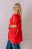 Summer Breeze Shift Top in Red Curves sold by Impressions