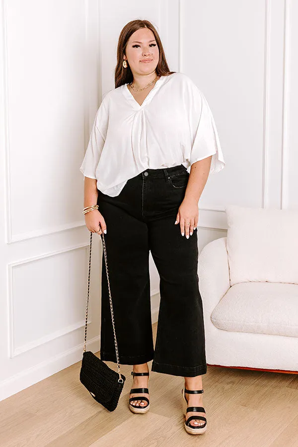 Risen Raelynn High Waist Wide Leg Jean in Black Curves sold by Impressions product image thumbnail 5