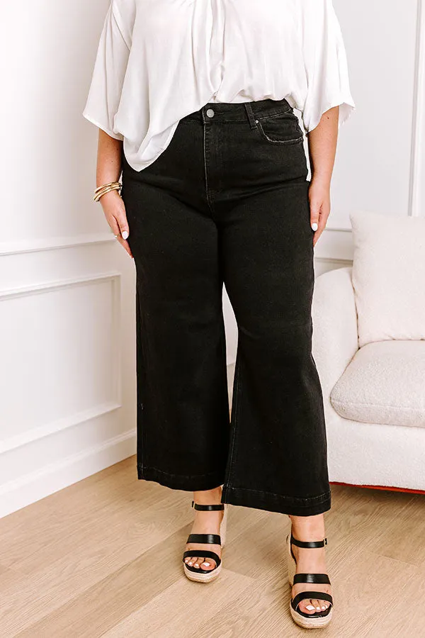 Risen Raelynn High Waist Wide Leg Jean in Black Curves sold by Impressions product image thumbnail 2