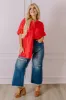 Summer Breeze Shift Top in Red Curves sold by Impressions