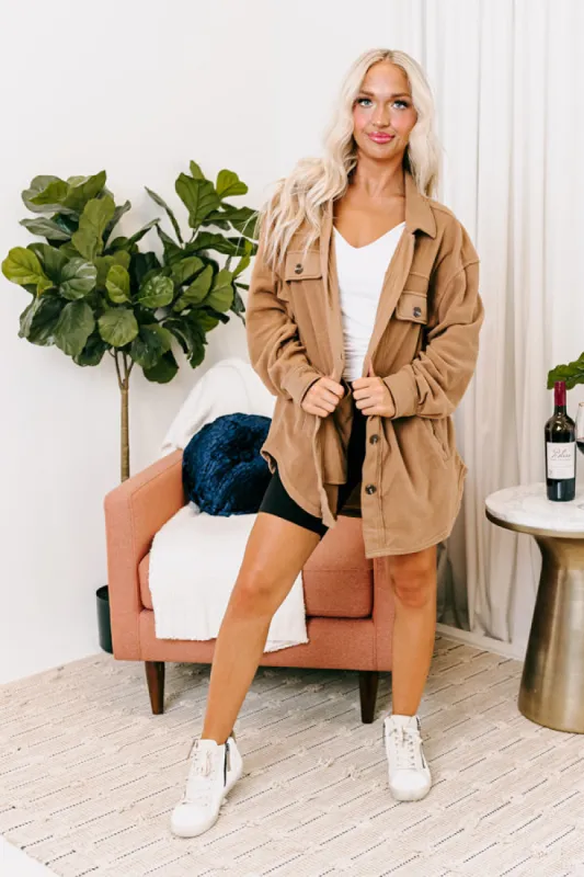 Honey So Snuggly Jacket In Iced Latte sold by Impressions