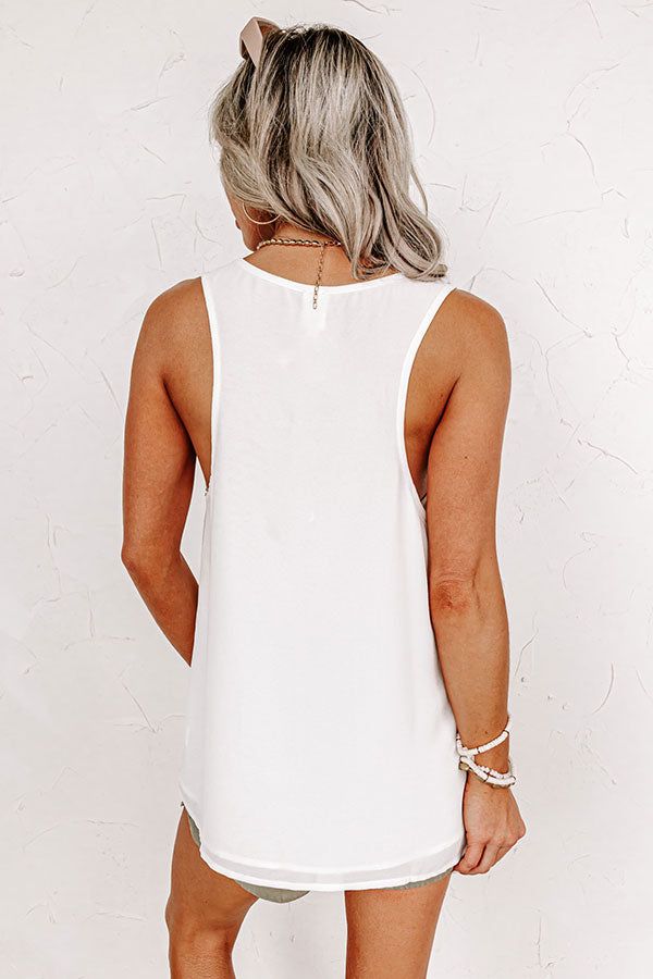 Gorgeous Dreamer Shift Top In White sold by Impressions product image thumbnail 4