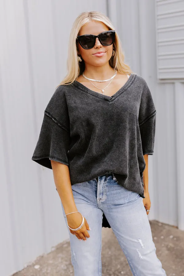 Modern Marvel Mineral Wash Knit Top sold by Impressions