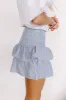 The Sloane Smocked Linen-Blend Mini Skirt sold by Impressions