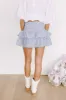 The Sloane Smocked Linen-Blend Mini Skirt sold by Impressions