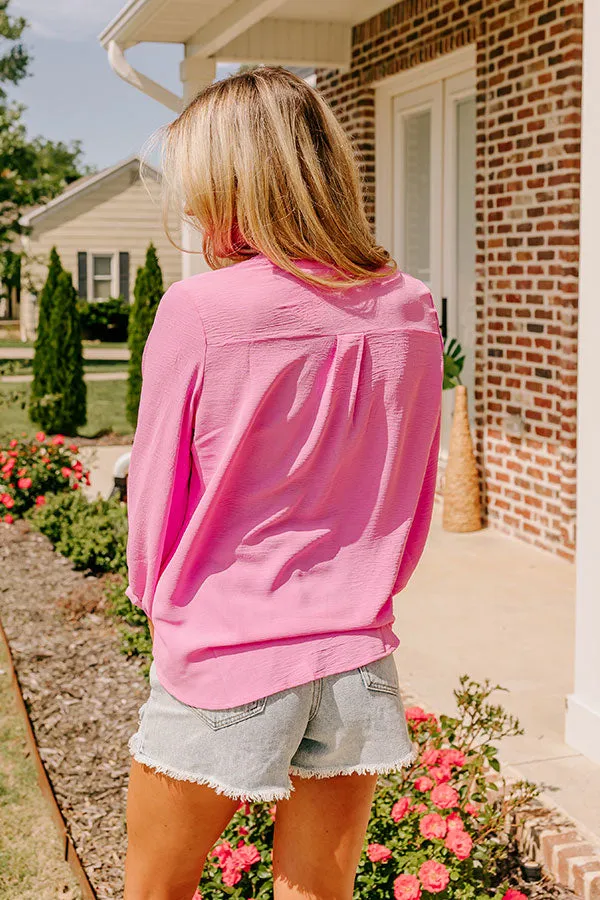Casual Moment Shift Top in Pink sold by Impressions product image thumbnail 4