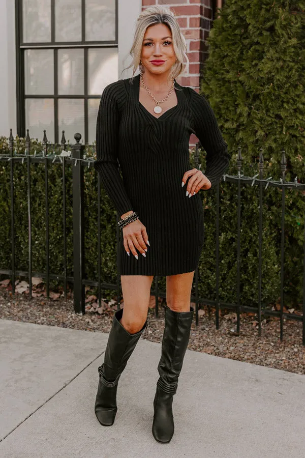 The One And Only Sweater Dress In Black sold by Impressions product image thumbnail 4