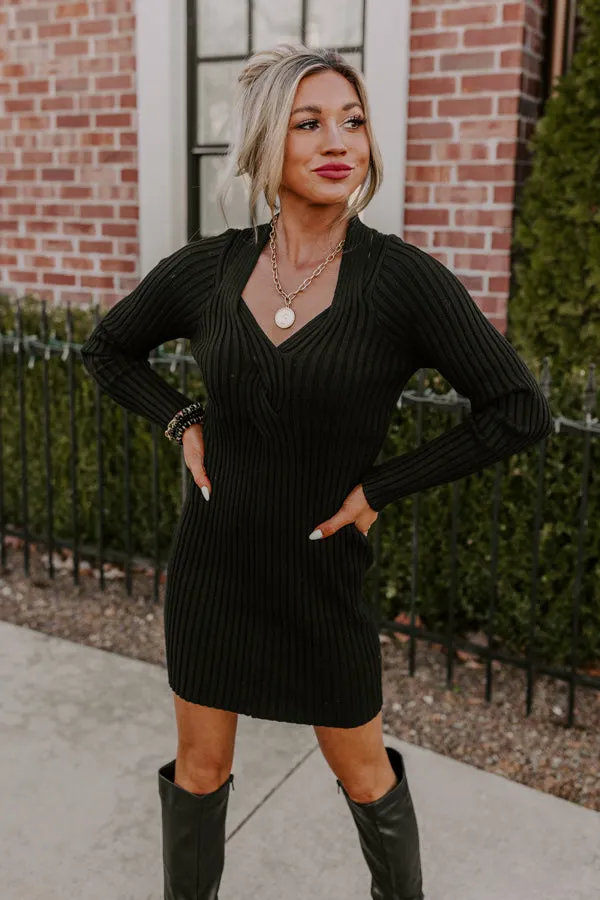 The One And Only Sweater Dress In Black sold by Impressions product image thumbnail 5